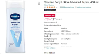 Vaseline advance repair body lotion 400ml voor €3,03 bij Amazon (Prime)