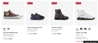 Tot 75% korting op diverse merk sneakers van o.a. Tommy Jeans, Nike, New Balance, Adidas en meer bij Foot Locker