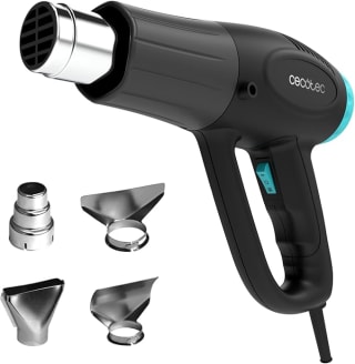 Cecotec Pistola de Calor Hell Gun 7500 Full Equip 2000W, 4 Cabezales, Temp 50-600ºC y Maletín por 18,90€