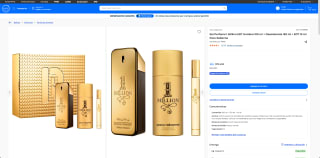 Set Perfume 1 Million EDT Hombre 100 ml + Desodorante 150 ml + EDT 10 ml Paco Rabanne por solo $73.493