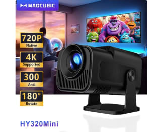 Proyector Magcubic portátil HY320 Mini para cine al aire libre 720P Android 11 4K 300ANSI Wifi6 BT5.0 a solo 36,90€
