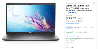 Dell Latitude 7420 i7 1185G7 16GB 512GB (Renovado) por $6,374 | Mercado Libre
