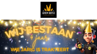 10% korting op alle bieren én bierpakketten + gratis verjaardagsbiertje bij Geheimbiertje