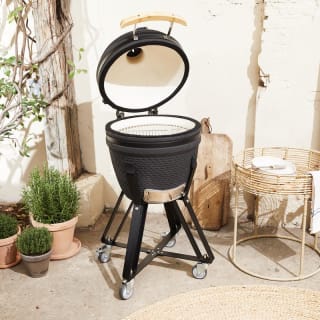Kamado barbecue - 18 inch - Zwart 105 x 63 x 45 cm | Ø 37,5 cm voor €299 bij de Action