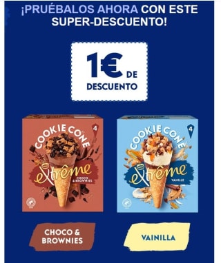 Prueba con 1€ de descuento los conos extreme