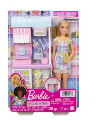 Barbie Ijskraam Winkel Speelset voor €9,99 bij Trekpleister