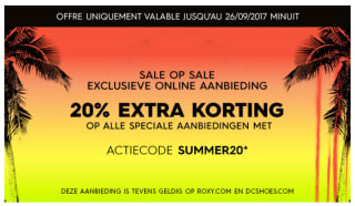 20% extra korting op de sale van 50%