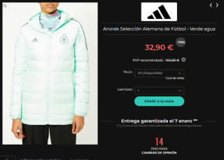 Adidas Anorak desde solo 32,90€ chollazo