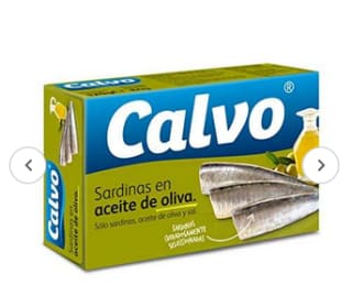 4 Calvo Sardinas en Aceite de Oliva 120g por 4,03€