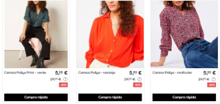 Oferta hasta 90% marca ropa ETAM desde solo 1€