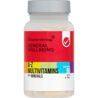 Gain a 3-month supply of A-Z multivitamins with minerals as low as £1.25 from Superdrug