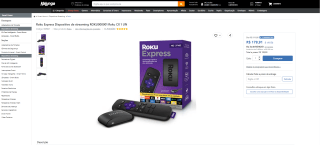 streaming Roku Express - R$ 179,91