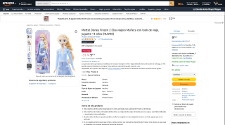 Mattel Disney Frozen 2 Elsa viajera Muñeca con look de viaje por 9,99€