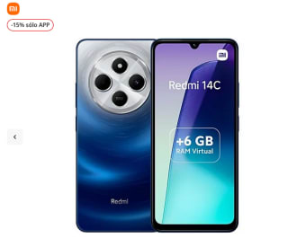 Móvil Xiaomi Redmi 14C Azul 128GB 6GB RAM por 85,85€