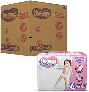 180 unidades de Huggies Ultra Confort Pañal Desechable para bebé por $917