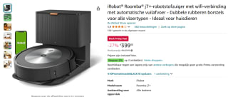 IRobot Roomba J7+ robotstofzuiger voor €389 bij Amazon