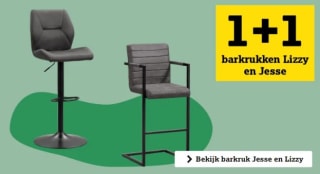 1+1 gratis op Barkruk Lizzy en Jesse bij Leen Bakker