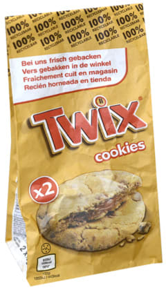 3 pakken M&M's/Twix of Snickers Frozen Cookies 2x76g voor €1,50 bij Butlon