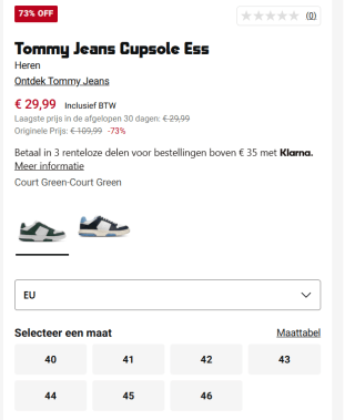 Tommy Jeans CUPSOLE 2.0 - Sneakers laag - court green voor €29,99 bij Foot Locker