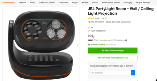 JBL Partylight Beam Lightbeam voor €107 bij Expert