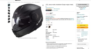 Casco LS2 moto modulare Scope negro mate por 89,90€