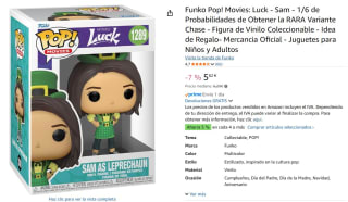 Funko Pop! Movies: Luck - Sam - 1/6 de Probabilidades de Obtener la RARA Variante Chase por 5,82€