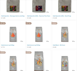 Gratis koffie to-go bij aankoop van minimaal 250 gram Kaldi koffiebonen