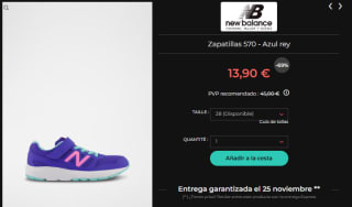 Recopilación zapatillas New Balance desde solo 13,90€
