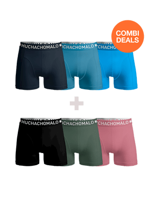 Muchachomalo Heren 3+3-Pack Boxershorts voor €43,96 bij Muchachomalo