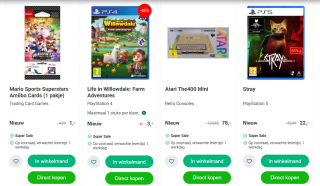 Tot 80% kortings tijdens de Nedgame Super Sale