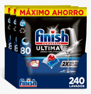 Pastillas para lavavajillas Finish Powerball Ultimate 240 unidades por 33,45€