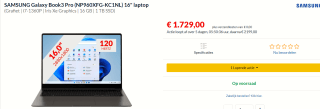 Samsung Galaxy Book3 Pro (16", i7, 16GB, 1TB SSD, Qwerty) voor €1729 bij Alternate