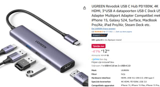 UGREEN Revodok USB C Hub PD100W voor €12,99 bij Amazon