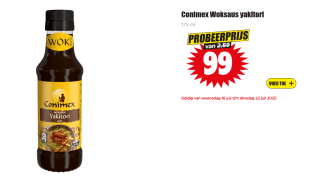 Conimex Woksaus yakitori 175 ml voor €0,99 bij Dirk