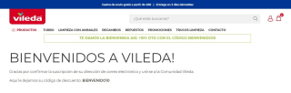 10% de descuento para tu primera compra desde Vileda