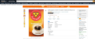 Café da 3 Corações torrado e moído de 500g - R$ 18,61