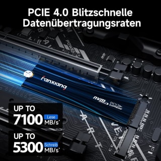 fanxiang 2 TB PCIe NVMe SSD Gen 4 Gaming SSD M.2 2280 voor €101,99 bij Amazon