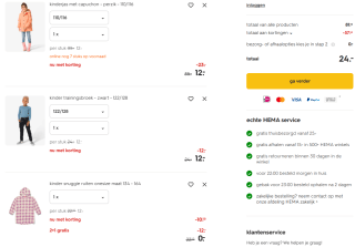 Tot 70% korting & 2+1 gratis op de sale bij HEMA