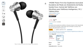 1MORE Piston Fit In-Ear Earphones Auriculares por 11,04€