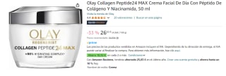 2 Botes de Olay Collagen Peptide24 MAX Crema Facial De Día Con Péptido De Colágeno Y Niacinamida, 50 ml por 34.98€