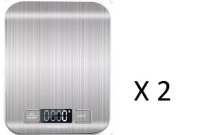 2 basculas de cocina digitales, por solo 7,6€