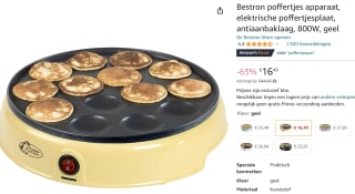 Bestron Elektrische Poffertjespan voor €16,49 bij Amazon NL
