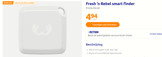 Fresh ’n Rebel smart finder voor €4,94 bij de Action