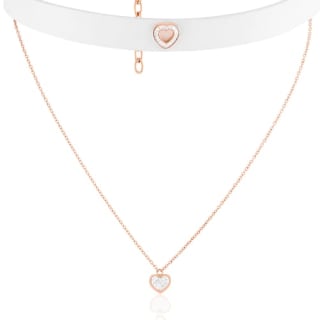 Collier Mississipi en Acier rose et cristal à 16,50€