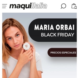 Black Friday desde Maria Orbai en Maquillalia.