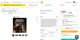 Dead Space PS5 por 28,09€