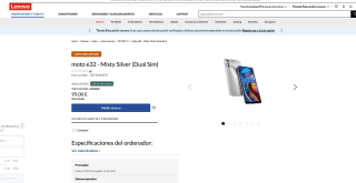 Teléfono 4GB 64GB MOTOROLA E32 por 99€