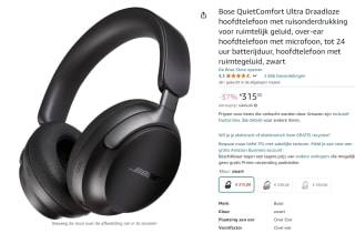 Bose QuietComfort Ultra - Koptelefoon met micro voor €315 bij Amazon