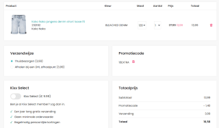 Tot 60% + 10% extra korting op de sale van Kixx