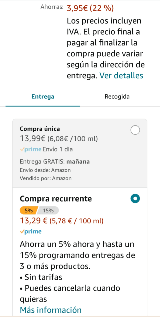 Pack de H&S Champú Anticaspa Suave & Sedoso, 230 ml x 6 por 13,29€